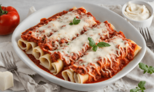 Quick Manicotti Recipe with String Cheese