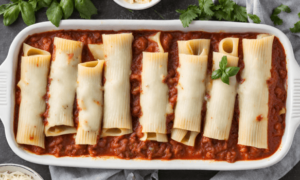 String Cheese Stuffed Manicotti Recipe