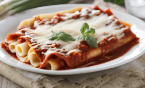 Manicotti Noodles with String Cheese