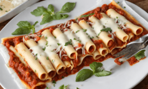 Easy Manicotti with String Cheese